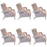 Pink Contemporary Plush Fabric Home Office Chairs Image - 6