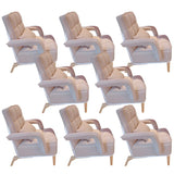 Pink Contemporary Plush Fabric Home Office Chairs Image - 9