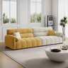 Pink Fabric Cushion Back Pillow Top Arm Extra Long Sofa Image - 11