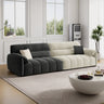 Pink Fabric Cushion Back Pillow Top Arm Extra Long Sofa Image - 5