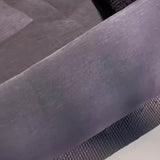 Pink Fabric Upholstered Foam Fill Black Leg Chaise Image - 6