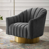 Pink Flannel Sewn Pillow Back Round Base Arm Chair Image - 7