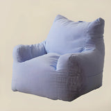 Pink Medium Armchair Corduroy Relaxing Bean Bag with Storage Image - 7