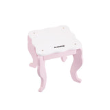 Pink Storage Drawers Wood Princess Kids Vanity Set Image - 28