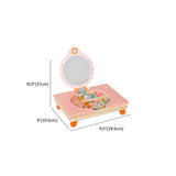 Pink Storage Drawers Wood Princess Kids Vanity Set Image - 33