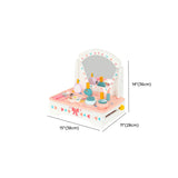 Pink Storage Drawers Wood Princess Kids Vanity Set Image - 34