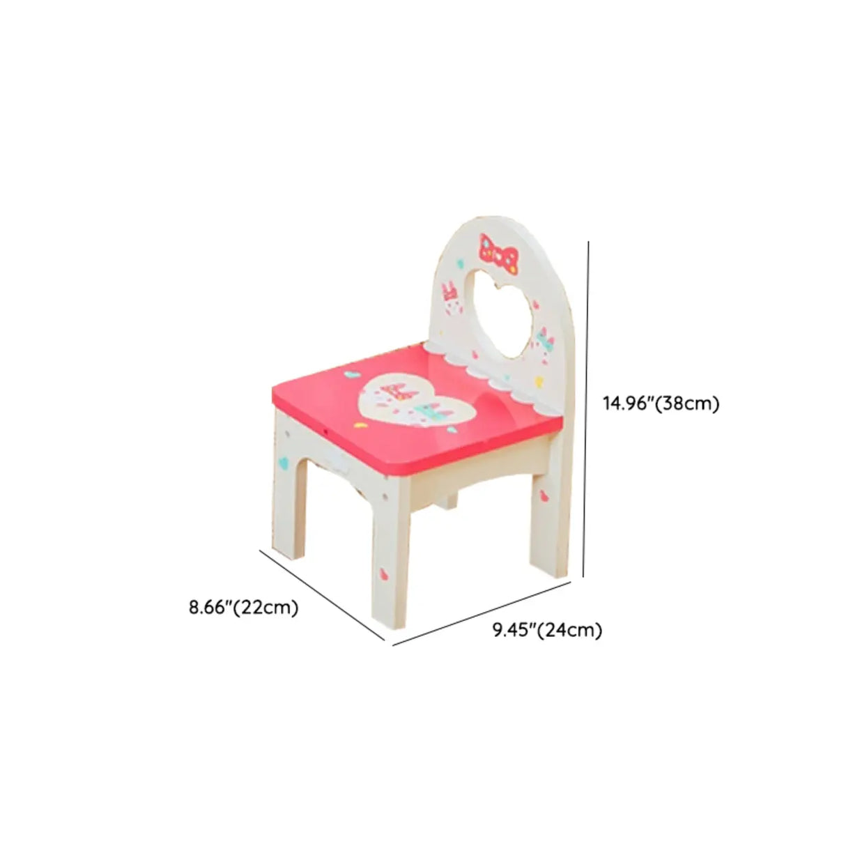 Pink Storage Drawers Wood Princess Kids Vanity Set Image - 47