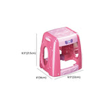 Pink Storage Princess Foldable Kids Vanity Set with Mirror Image - 15