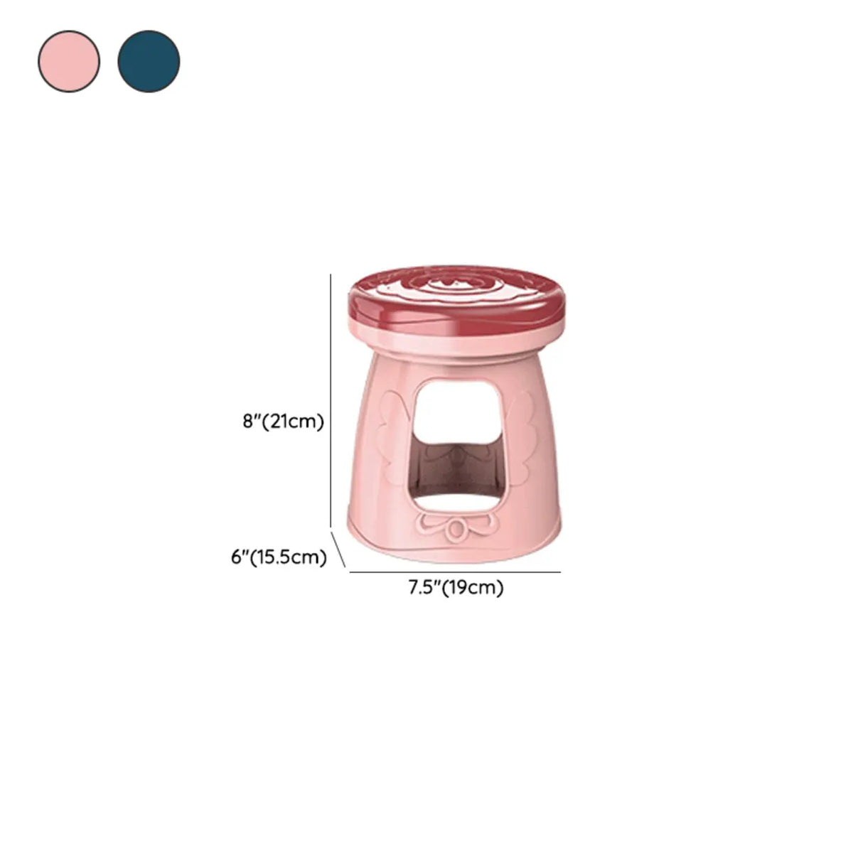Pink Storage Princess Foldable Kids Vanity Set with Mirror Image - 17