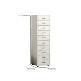 Pink Vertical Metal Casters Drawer Chest for Bedroom Image - 47