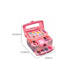 Plastic Carriage Pink Storage Kids Vanity Set with Mirror Image - 16