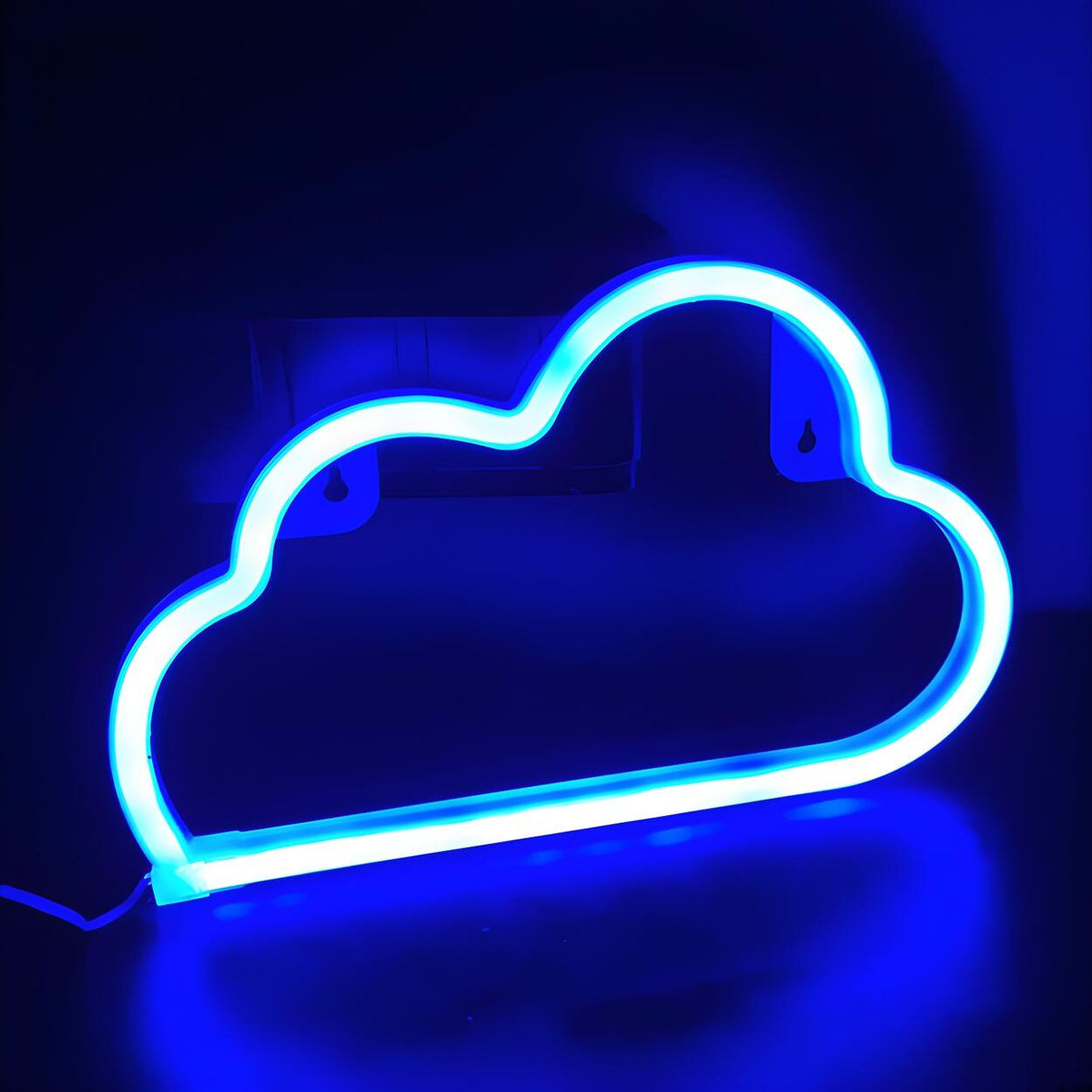 Plastic White Cloud USB Plug Night Light Rechargeable Image - 4