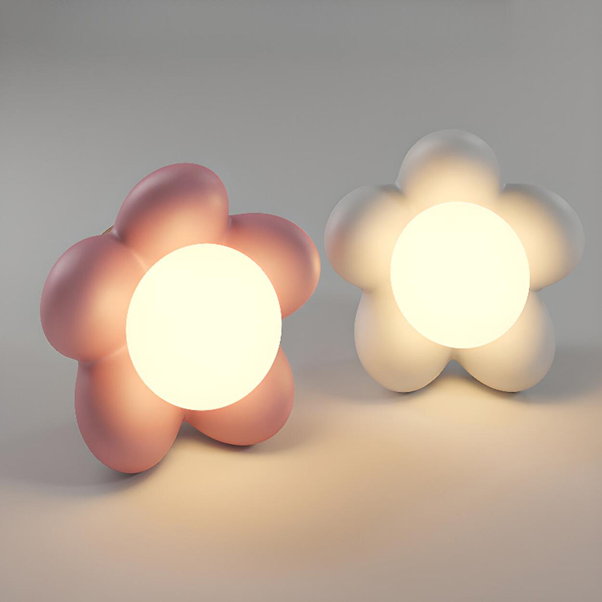 Playful 3-Light Pink Flower Island Pendant Light Image - 10