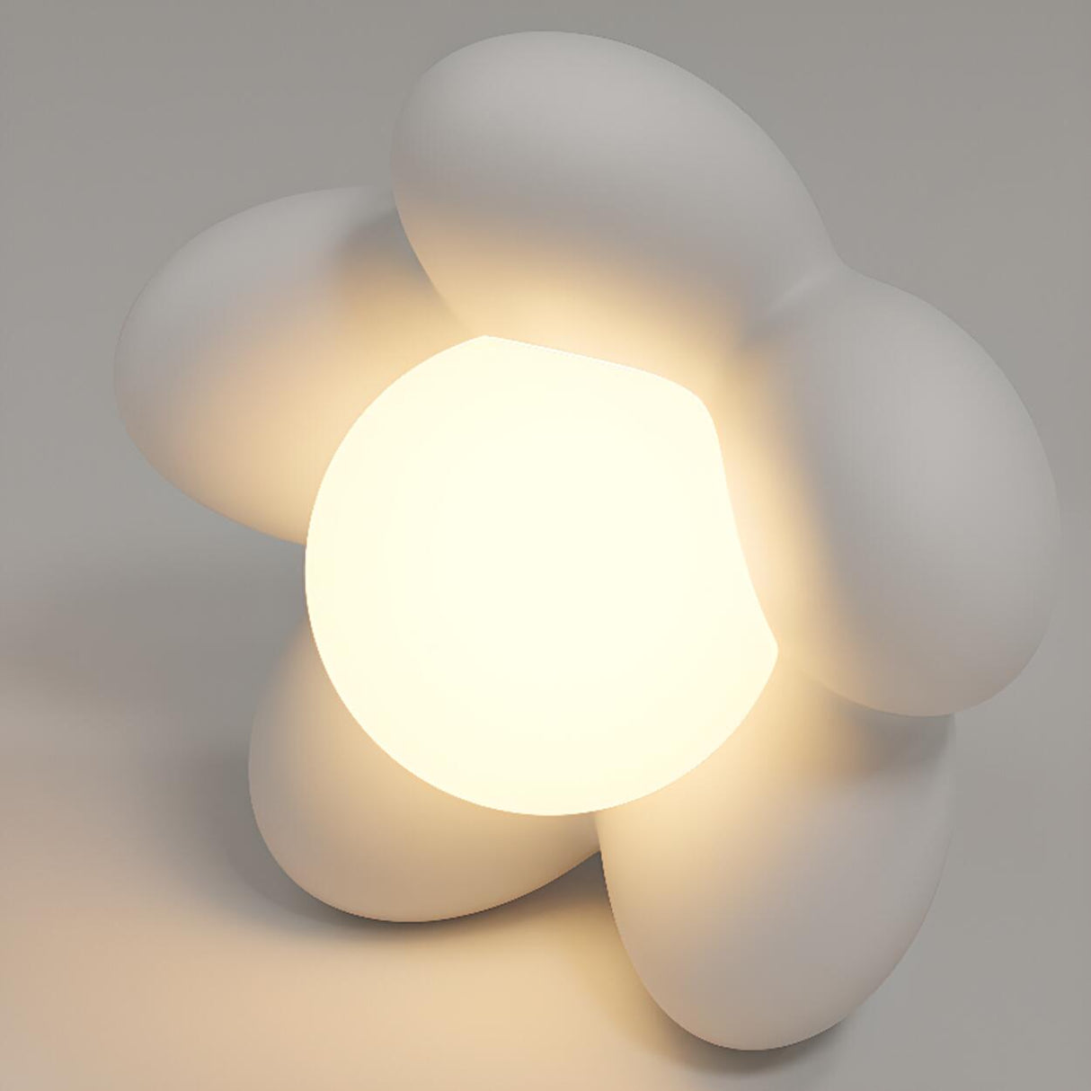 Playful 3-Light Pink Flower Island Pendant Light Image - 8