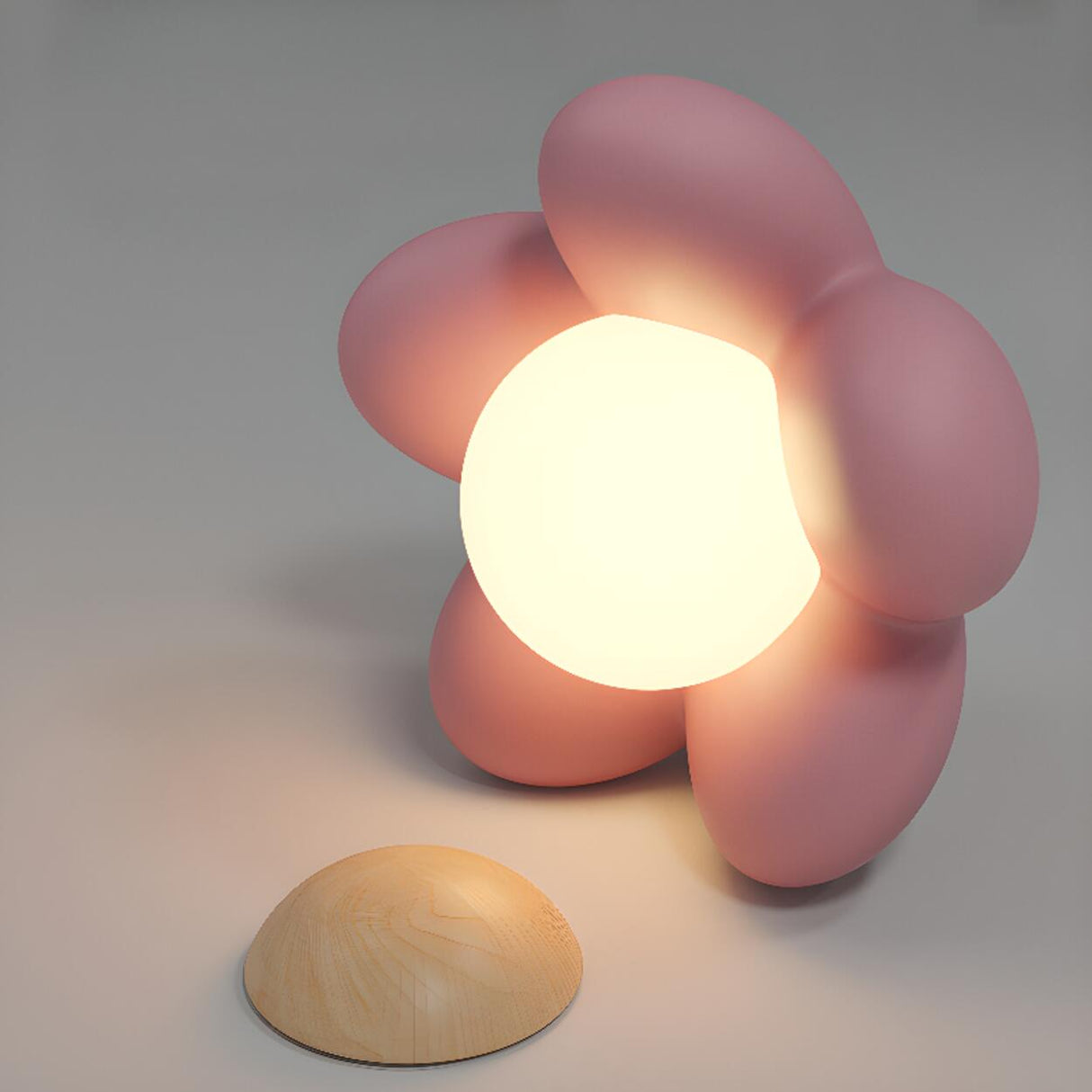 Playful 3-Light Pink Flower Island Pendant Light Image - 9