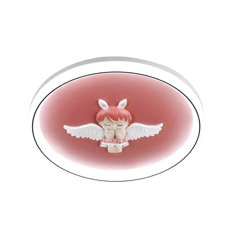 Playful Blue Astronaut LED Flush Mount Ceiling Light Image - 6