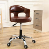 Pneumatic Adjustable Fabric Swivel Sliding Bar Stool Grey Image - 11