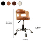 Pneumatic Adjustable Fabric Swivel Sliding Bar Stool Grey Image - 23