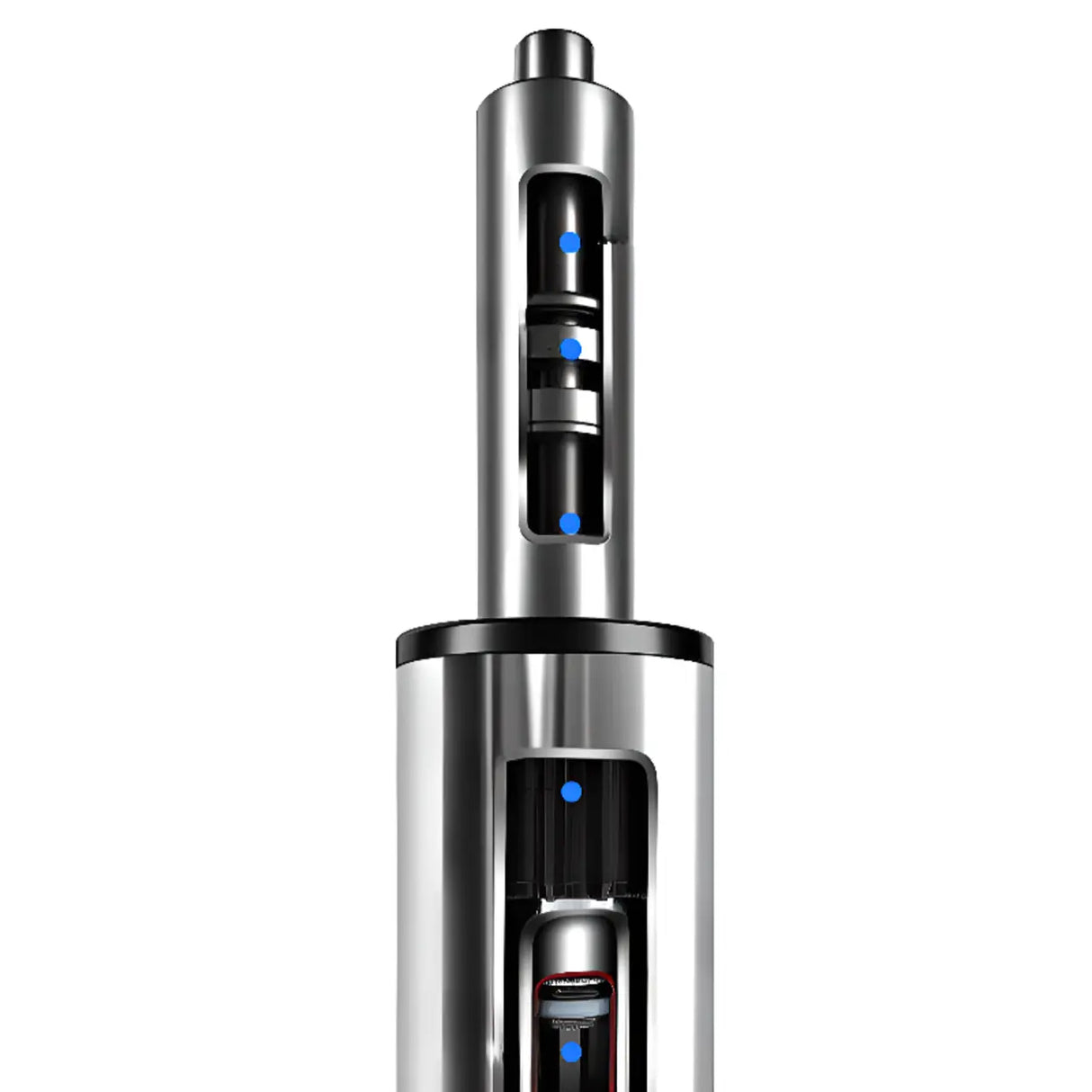 Pneumatic Adjustable Fabric Swivel Sliding Bar Stool Grey Image - 8