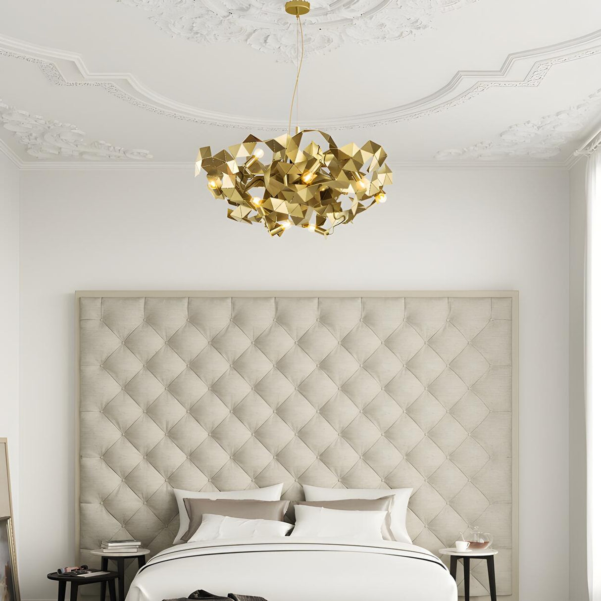 Post Modern Geometric Abstract Pendant Light Chandelier Image - 3