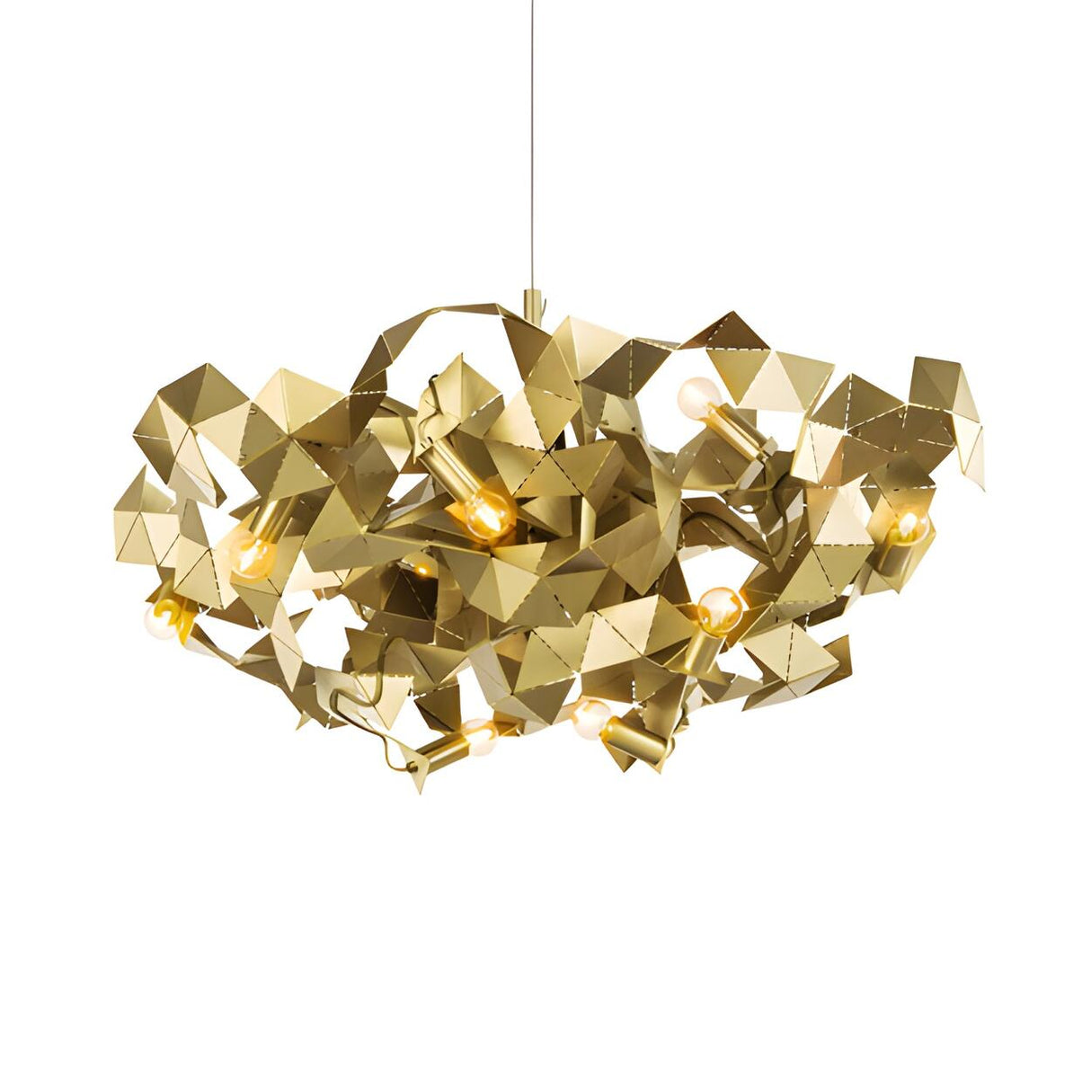 Post Modern Geometric Abstract Pendant Light Chandelier Image - 4
