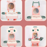 Princess Portable Pink Travel Storage Mirror Kids Vanity Image - 8