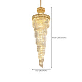 Prismatic Crystal Spiral High Ceiling Foyer Chandelier Image - 14
