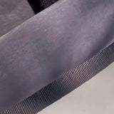 Purple Chenille Upholstered Wood Leg Right-Arm Chaise Image - 3