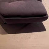 Purple Chenille Upholstered Wood Leg Right-Arm Chaise Image - 4