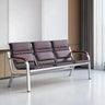 Purple Stain Resistant Faux Leather Beam Seating Image - 4