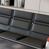 Purple Stain Resistant Faux Leather Beam Seating Image - 9