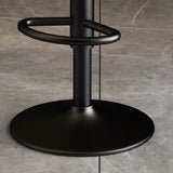 Rabbit Ears Square Leather Adjustable Swivel Bar Stool Image - 11