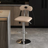 Rabbit Ears Square Leather Adjustable Swivel Bar Stool Image - 16