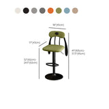 Rabbit Ears Square Leather Adjustable Swivel Bar Stool Image - 34