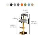 Rabbit Ears Square Leather Adjustable Swivel Bar Stool Image - 35