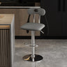 Rabbit Ears Square Leather Adjustable Swivel Bar Stool Image - 8