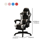 Racing Reclining PU Leather Red Black Gaming Office Chair Image - 17