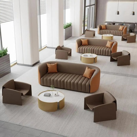 Reception Area Coffee Sofa Seating Group with Arms Image - 1