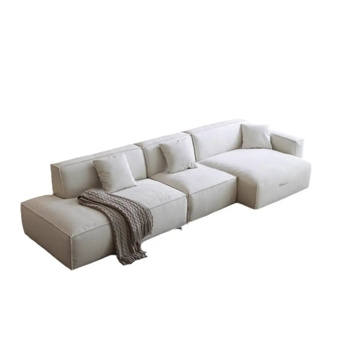 Recliner Included L-Shape Leather Gray Comfort Sofa Set Image - 3