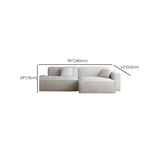 Recliner Included L-Shape Leather Gray Comfort Sofa Set #size