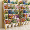 Rectangle Iron Gold Floor Storage Pot Plant Stand Black Image - 4