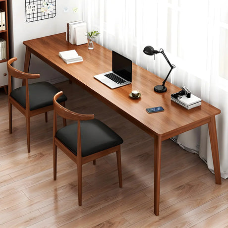 Rectangle Manufactured Wood Two-Person Writing Desk Image - 1