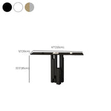 Rectangle Stone Iron Abstract Base Black Console Table Image - 11