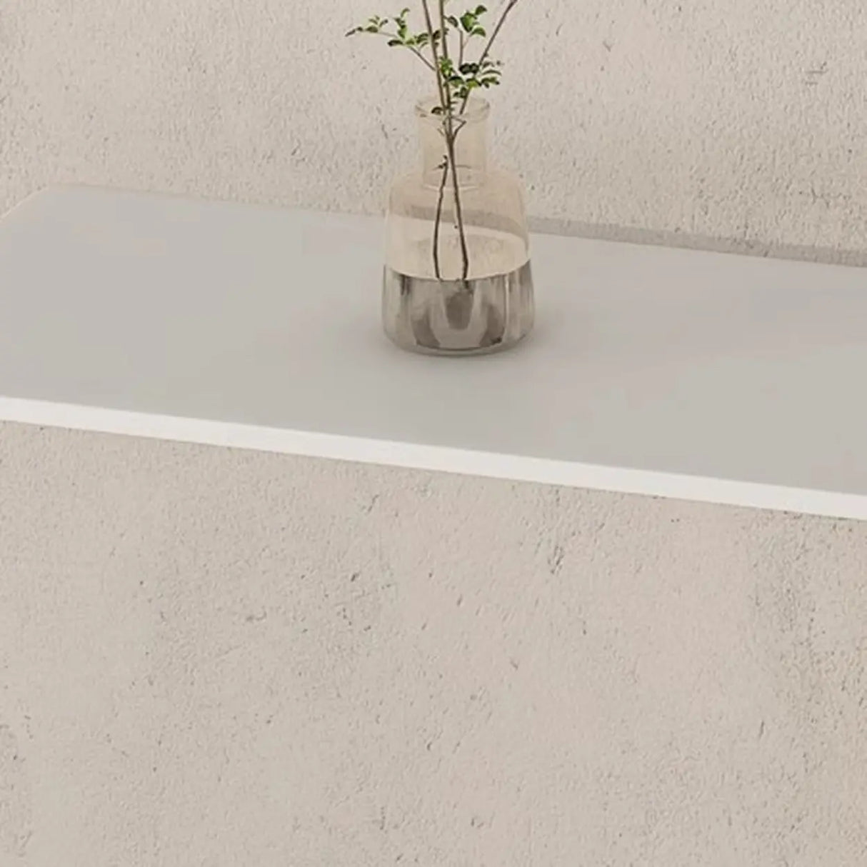 Rectangle Stone Iron Abstract Base Black Console Table Image - 6