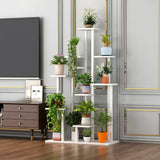 Rectangle Wood Floor Multi-Tiers Storage Plant Stand Image - 11
