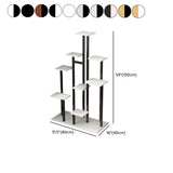 Rectangle Wood Floor Multi-Tiers Storage Plant Stand #size