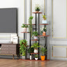 Rectangle Wood Floor Multi-Tiers Storage Plant Stand Image - 5