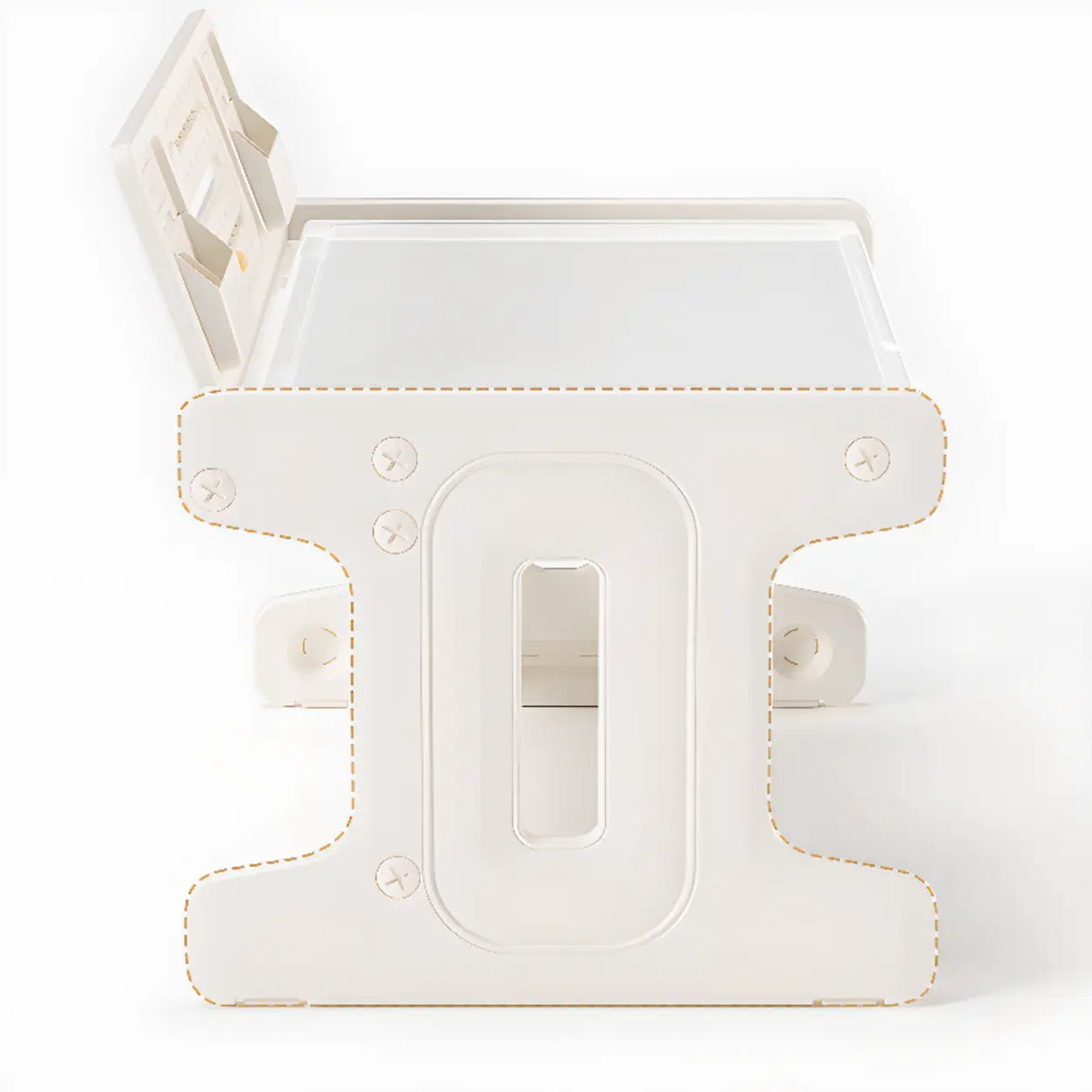 Rectangular Beige Toddler Desk Cahir 2 Piece Set Image - 3
