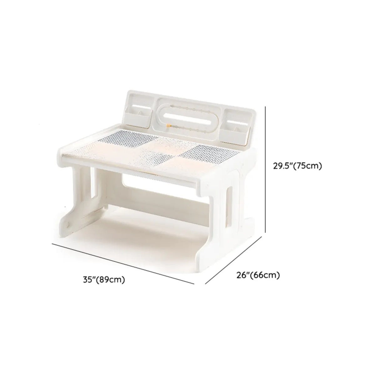 Rectangular Beige Toddler Desk Cahir 2 Piece Set 