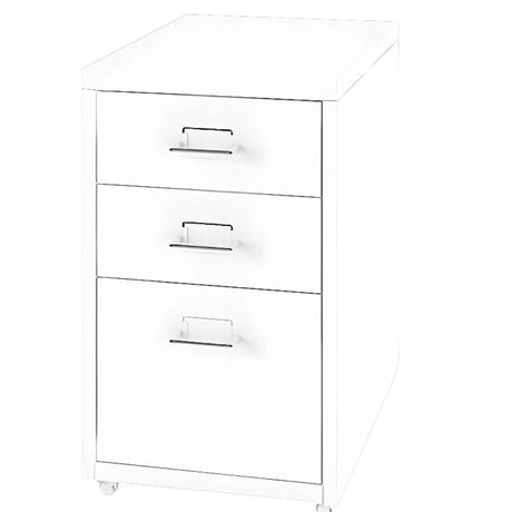 Rectangular Casters Metal Small Filing Cabinet Organizer Image - 2